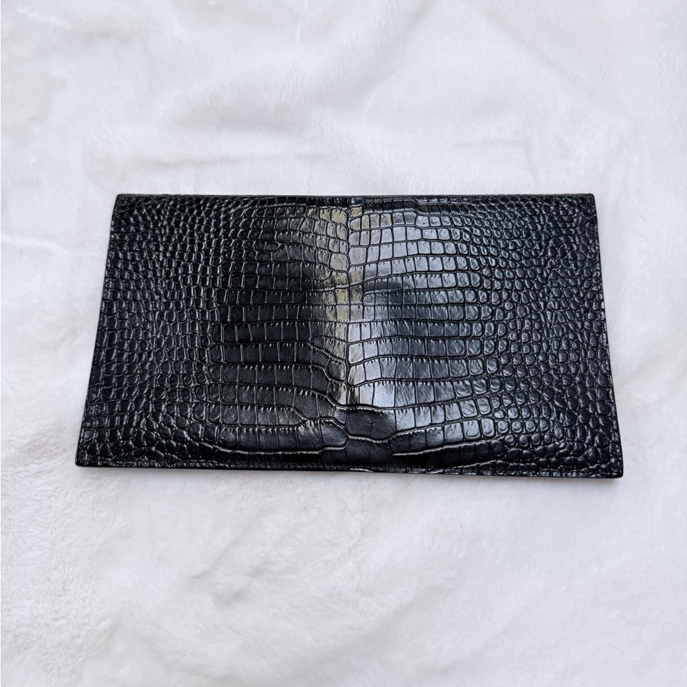 UPTOWN POUCH IN CROCODILE-EMBOSSED SHINY LEATHER - Picture 4 of 13